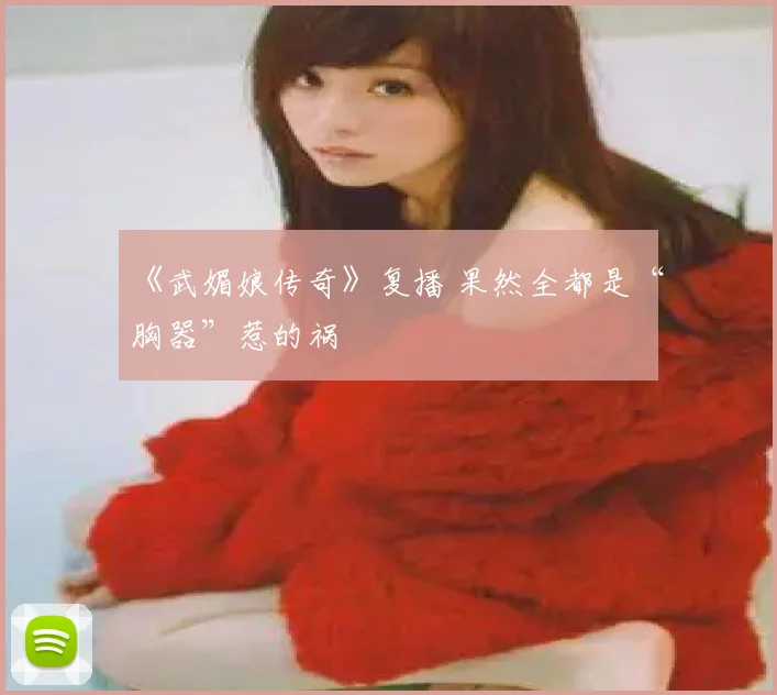 《武媚娘传奇》复播 果然全都是“胸器”惹的祸